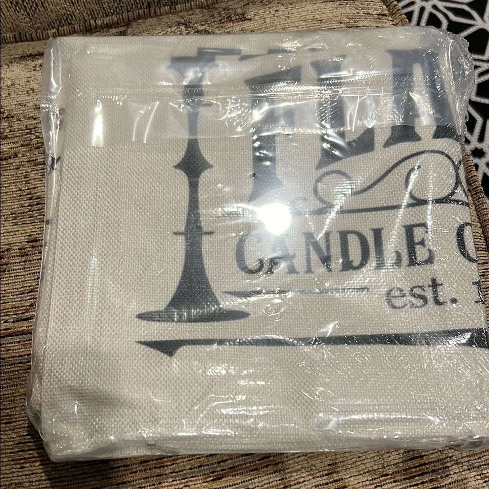 Set of 4 Elegant Cream and Black Home Accent Pillows